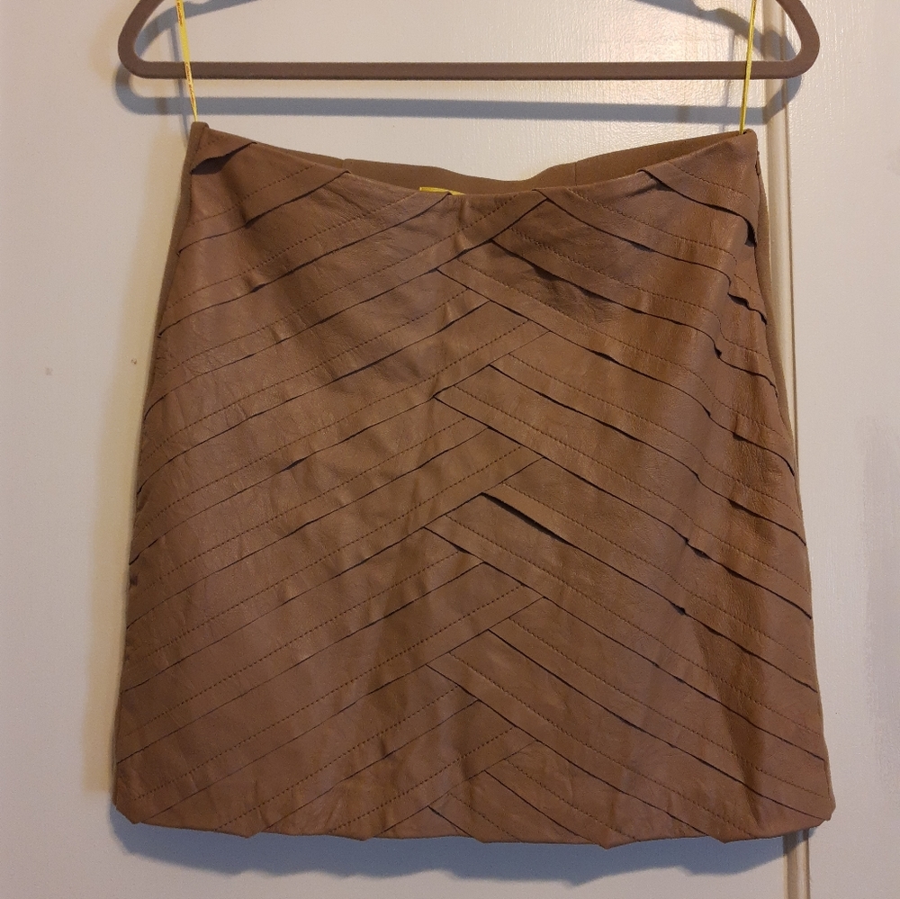 Catherine Malandrino Leather Skirt size 6